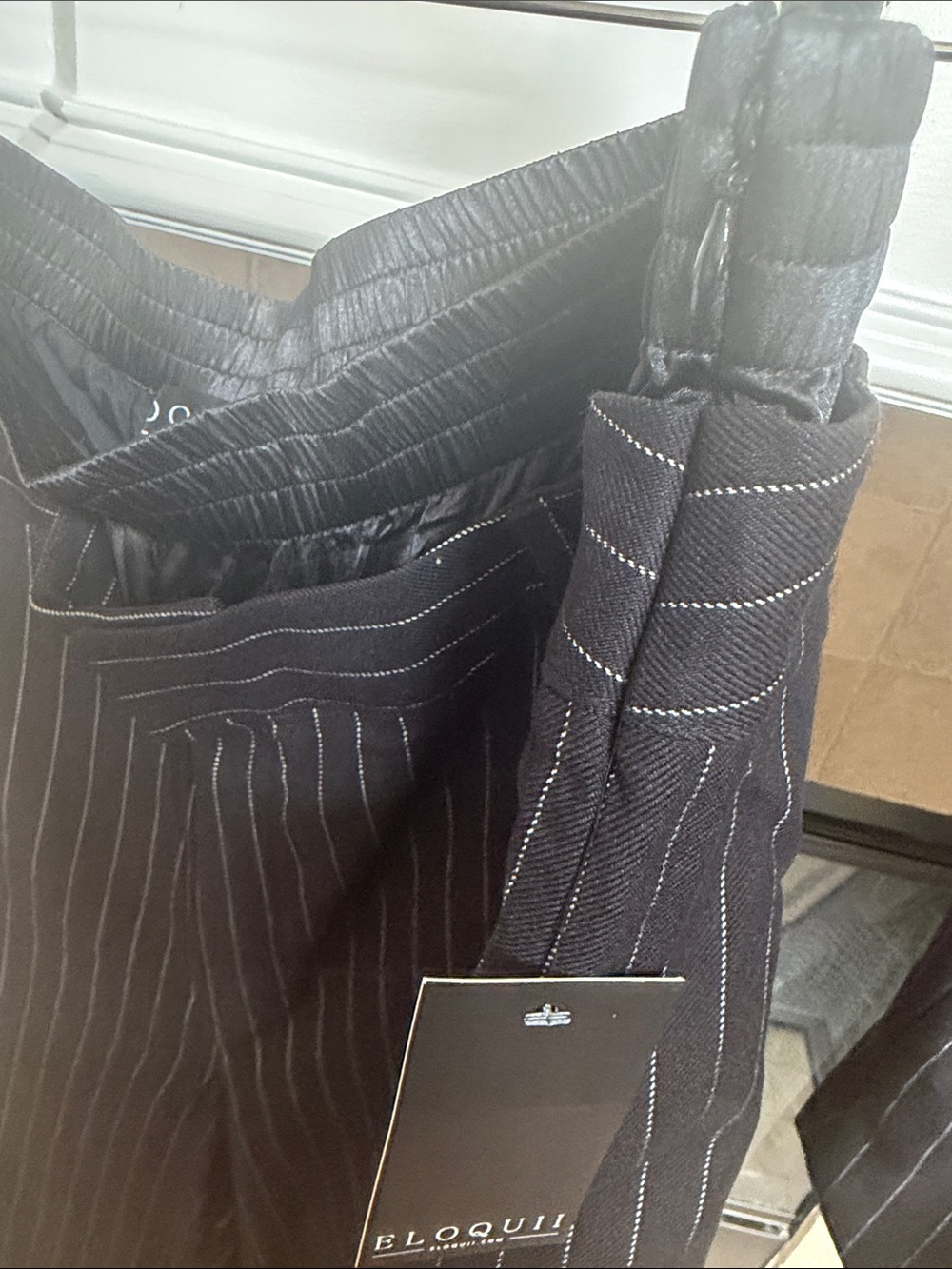 Eloquii Black Pinstripe Suit Vest and Pants Set. sz 22 - Picture 4 of 17